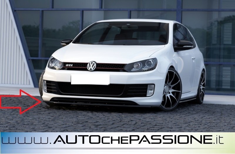 Splitter Spoiler Anteriore Per VW Golf VI GTI 35TH Versione 2 Cod VW