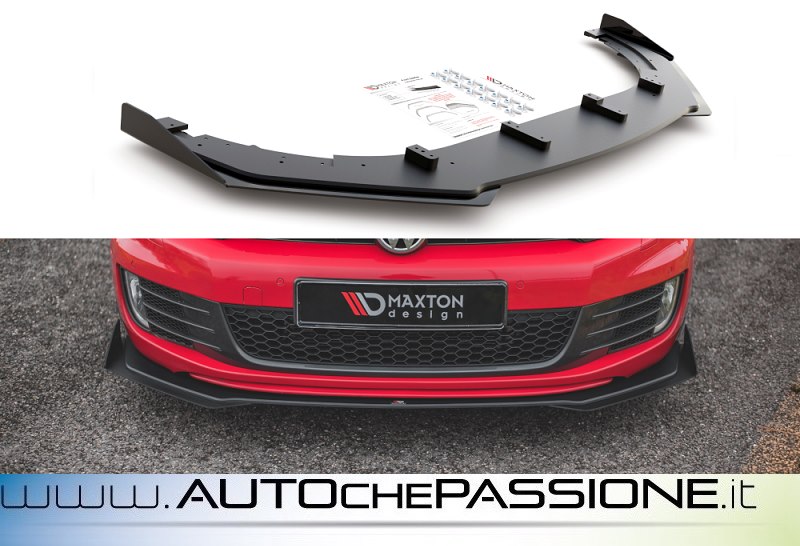 Splitter Spoiler Anteriore Per VW Golf VI GTI 2008 2012 Cod