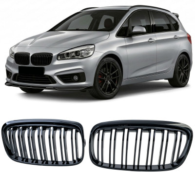 M4 Stile Rene Anteriore Griglie Doppio Slat Per BMW Serie 4 F32 F33 F36 F82 F83 2013-2020 420i 428i 430i 435i 440i 418d  34