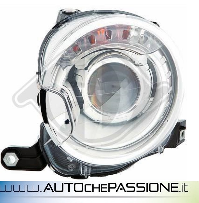 COPPIA TAPPI POSTERIORI FARO FARI LED E XENO FIAT 500 CINQUECENTO ABBAGLIANTI - Foto 4