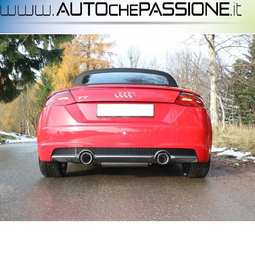 Scarico Sportivo acciaio omologato per Audi TT FV3
