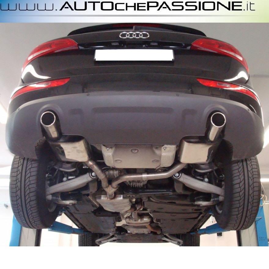 Scarico Sportivo doppio FOX in acciaio omologato per Audi Q5