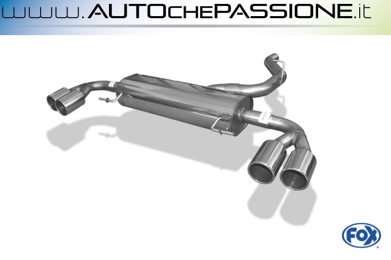Scarico Sportivo FOX in acciaio  per Audi S1 quattro