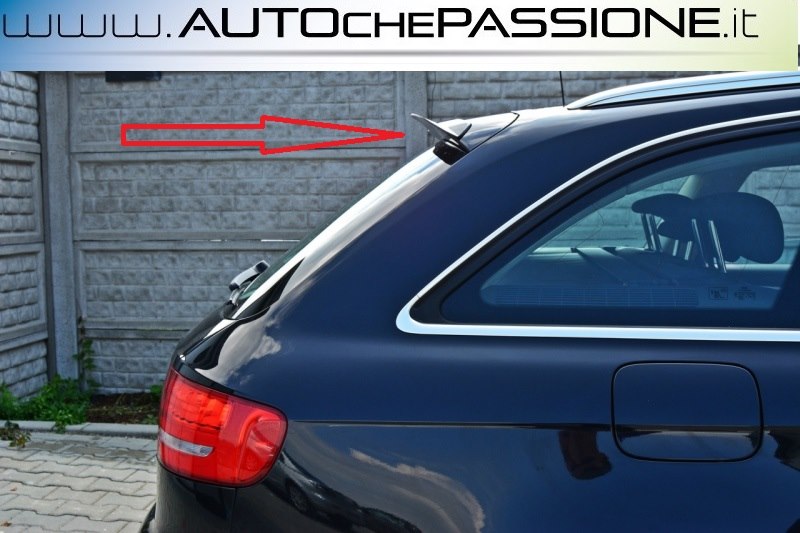 Spoiler Posteriore Per Audi A4 B8 Avant 2008-2015 - In ABS Nero, Con Nastro Adesivo E Certificato TÜV