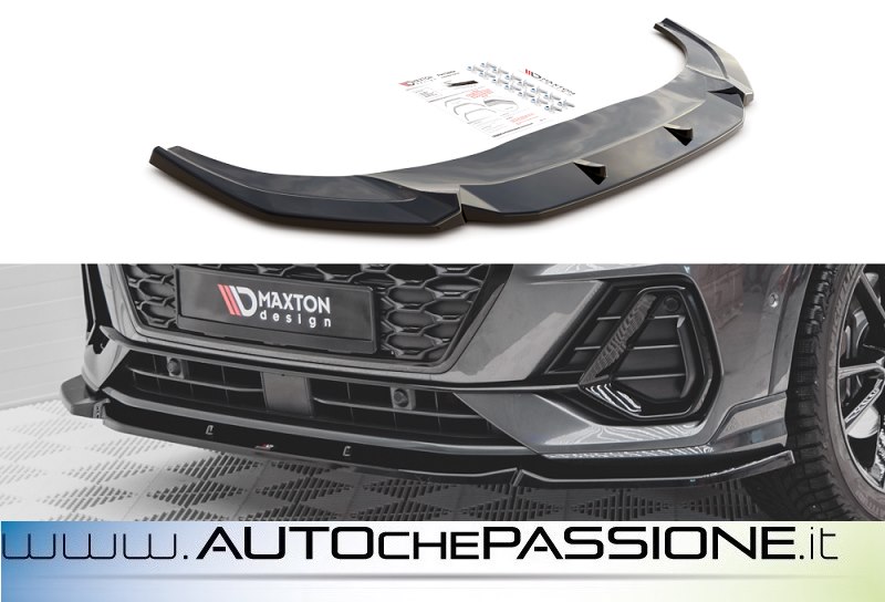 Audi A1 Mk1 (8X) '10-: RDX Spoiler/Alettone Anteriore VARIO-X AUDI A1 8X & A1 8XA Sportback (-01/2015, S-Line Paraurti Anteriore