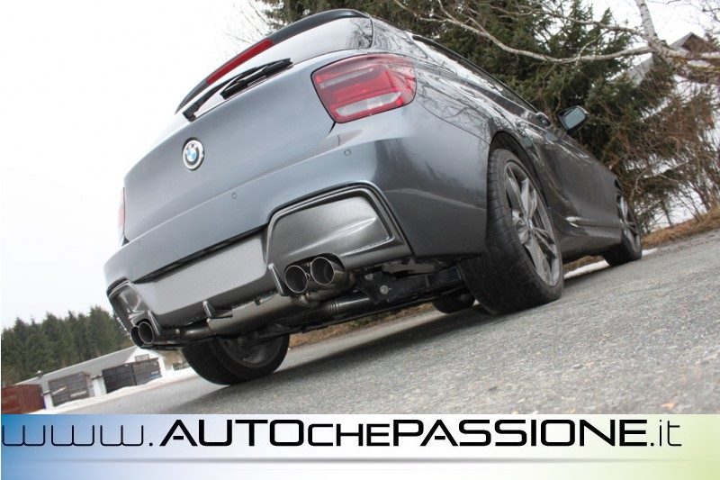 Terminale Di Scarico Per BMW Serie F – In Acciaio Inox, Ingresso 77 Mm, Uscita 105 Mm, Per 135i, 140i, 335i, 340i, 435i, 440i