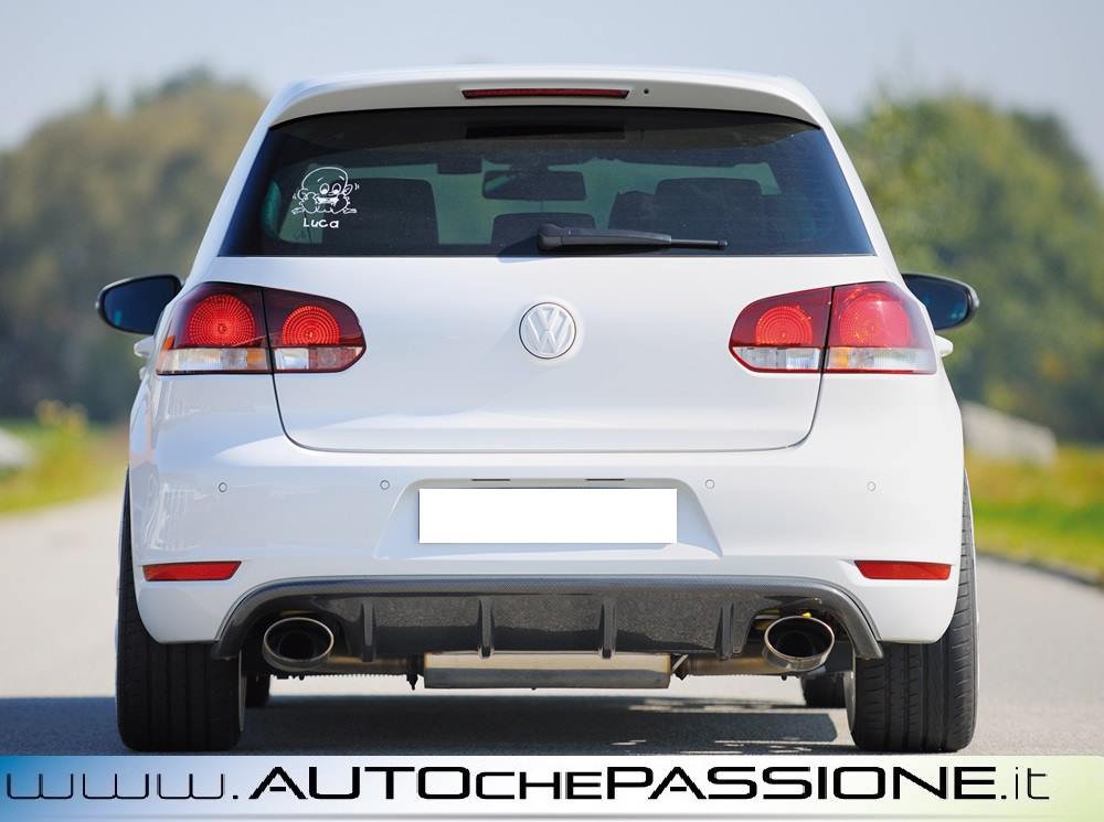 Estrattore posteriore scarico maggiorato per VW Golf 6 dal 2008 2012