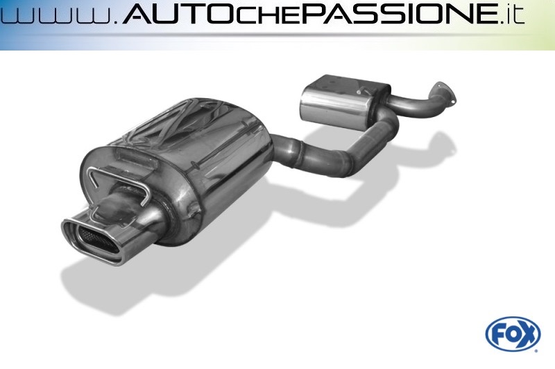 Scarico Sportivo FOX in acciaio omologato per Mercedes SLK R170