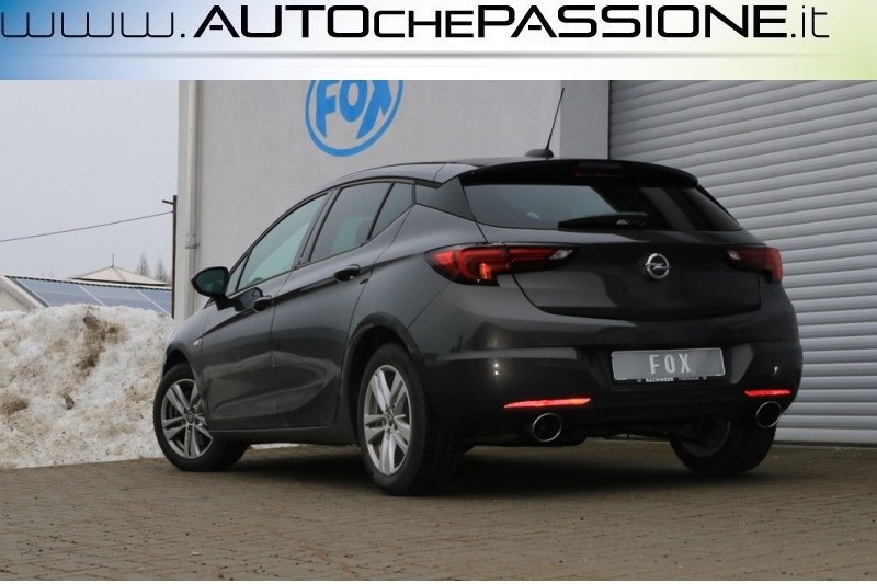 Scarico Sportivo FOX in acciaio per Opel Astra K