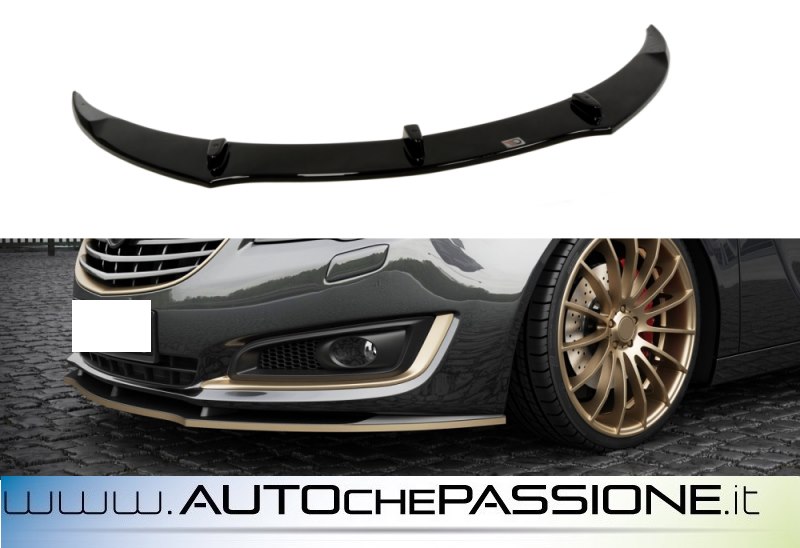 RDX Spoiler Anteriore VARIO-X Per Opel Insignia OPC (fino Al 2013) | 3 Pezzi In PU | Con TÜV E Kit Di Montaggio