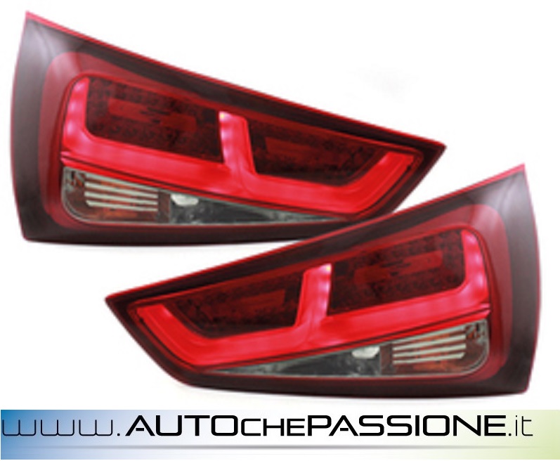 Fanali posteriori rossi fume a LED per AUDI A1 3 porte 5 porte sportback 2011