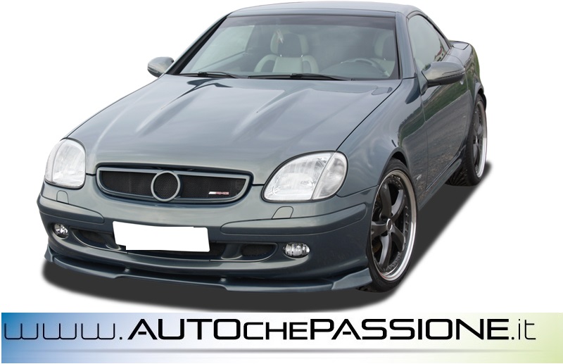 Griglia Paraurti Anteriore FSYFUK Per Mercedes SLK R170 (1998-2004) | Sostituzione Superiore | Colore Nero E Cromato | Plastica ABS