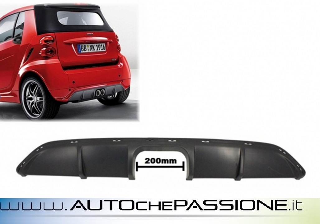 Spoiler sottoparaurti posteriore SMART FORTWO 451 restyling