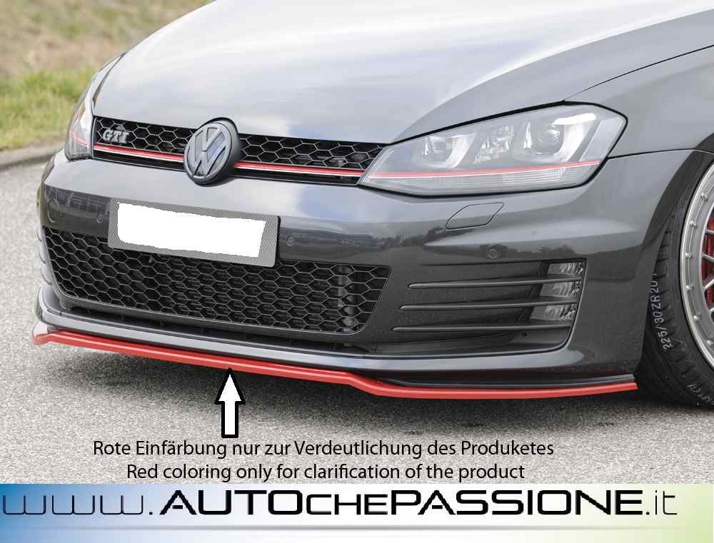 Splitter Spoiler anteriore per VW Golf VII 7 GTI GTD