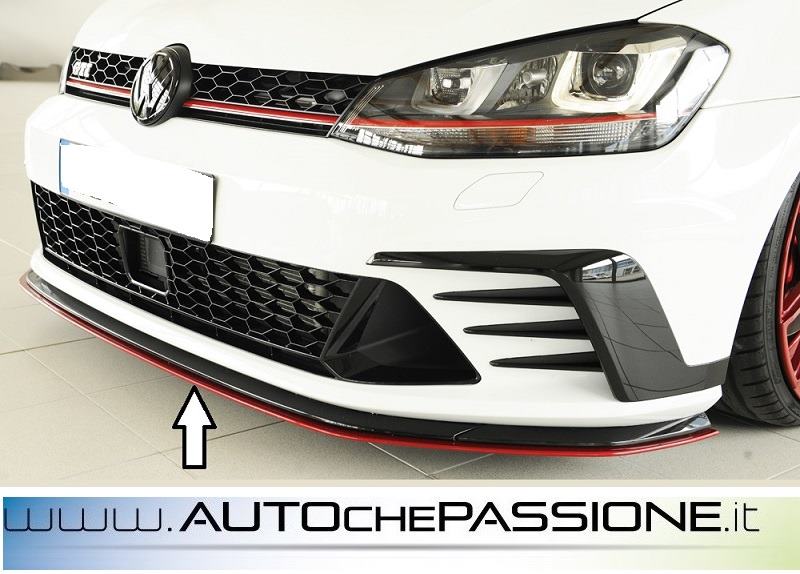 Splitter Spoiler anteriore per VW Golf 7 GTI ClubSport 2016