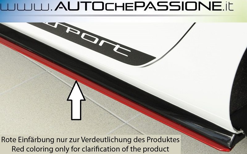 Splitter Spoiler minigonne per VW Golf 7 GTI ClubSport R R line 2016