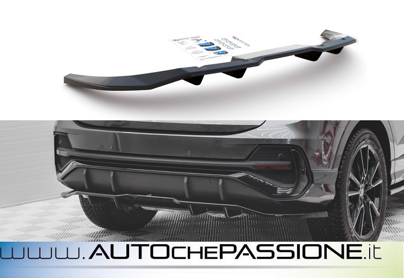 Splitter Spoiler posteriore V1 per Audi Q3 Sportback S Line 2019