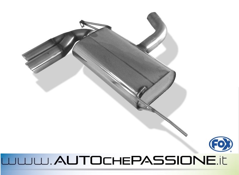 Scarico Sportivo FOX in acciaio omologato per VW Golf 6 TFSI GTD 09