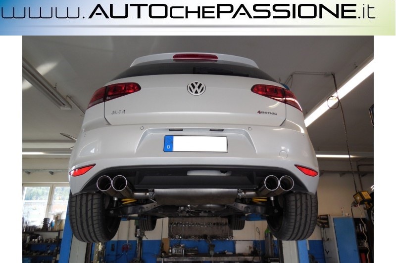 Scarico Sportivo FOX in acciaio omologato per VW Golf 7 TDi