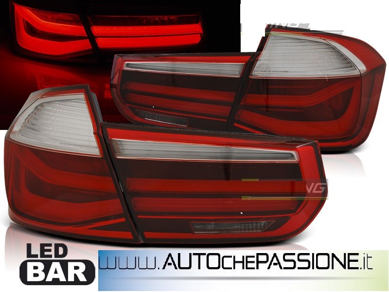 Fanali posteriori con LED 3D rosso bianco per BMW SERIE 3 F30 2012 2015