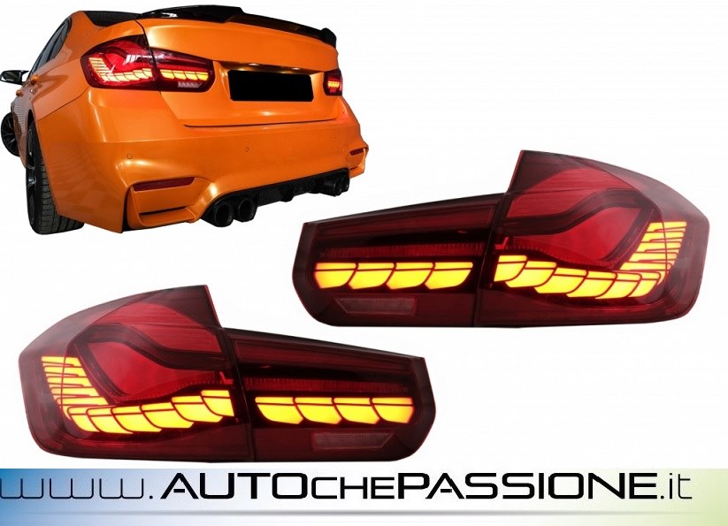 Fanali posteriori rossi M4 design per BMW 3 Series F30 Pre LCI & LCI 2011 2019 F35 F80