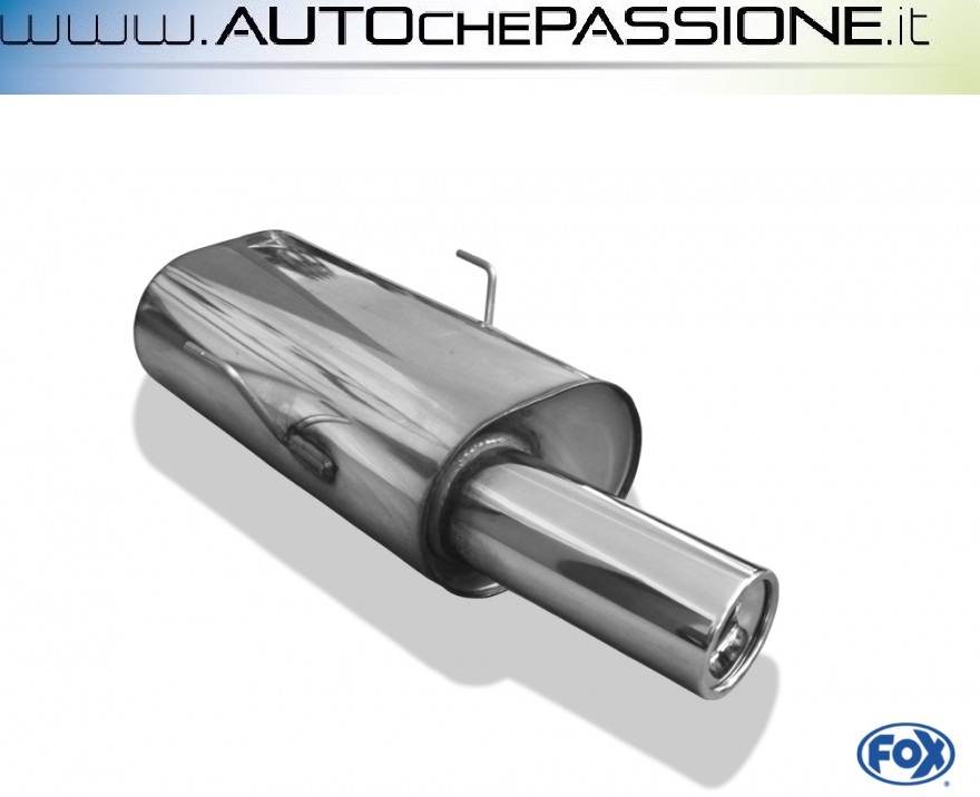 Scarico Sportivo FOX in acciaio omologato per Citroen Saxo Peugeot 106