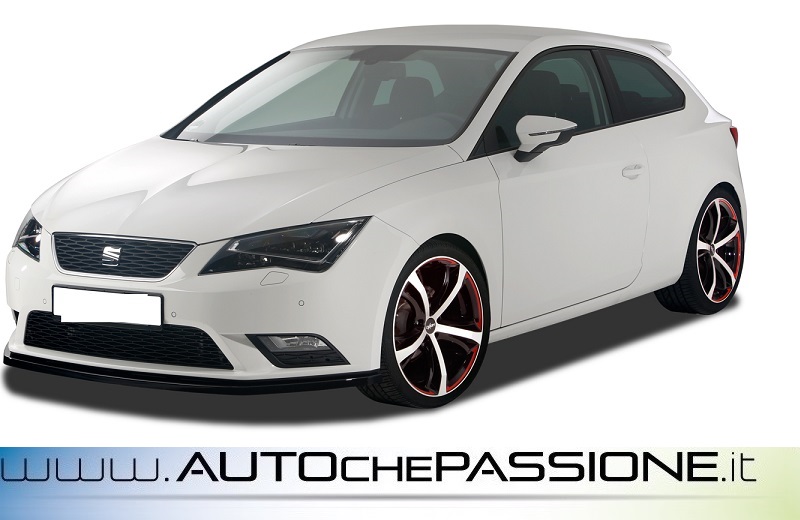 Spoiler Anteriore RDX VARIO-X Per SEAT Leon 1P Facelift 2009+, In Plastica PUR, Non Verniciato, Con Kit Di Montaggio E TÜV
