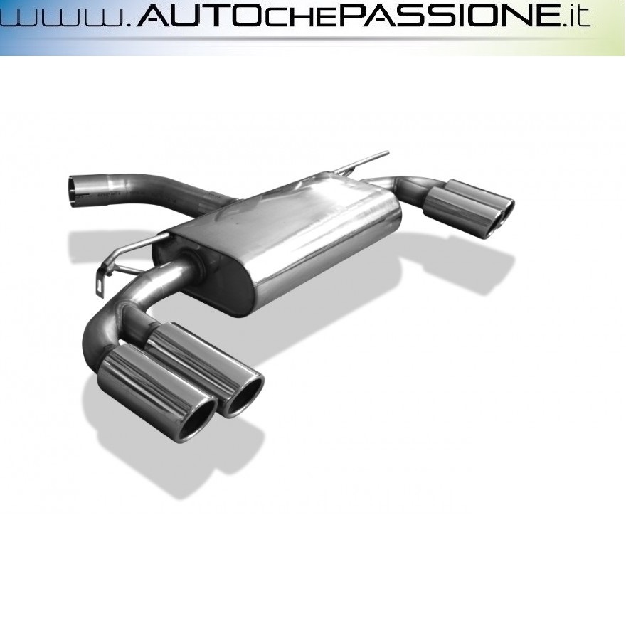 Scarico Sportivo FOX in acciaio omologato per Seat Leon 5F 2X80