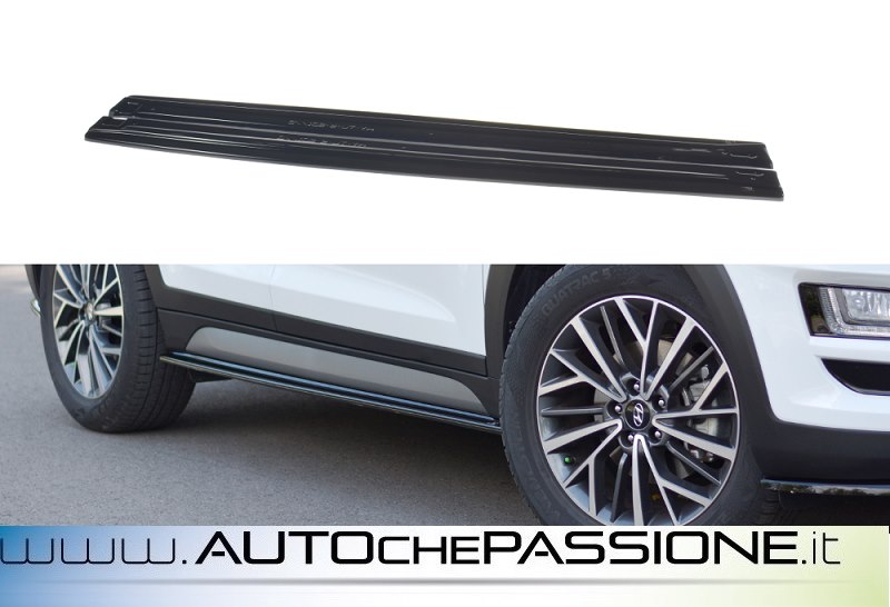 Coppia splitter minigonne per Hyundai Tucson Mk3 Facelift 2018