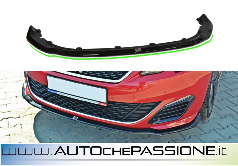 RDX Spoiler Anteriore Sottoparaurti Per PEUGEOT 308 Phase 1 – Labbro Sportivo VARIO-X In 3 Pezzi (Made In Germany) - 2