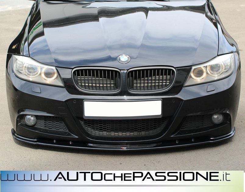 Splitter spoiler anteriore BMW 3 E90 E91 M PACK FACELIFT 2008 2011 Materiale ABS