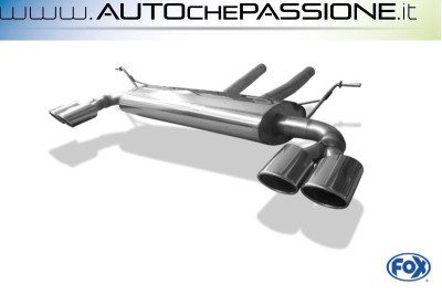 Scarico Sportivo FOX in acciaio per Porsche Cayenne3,2l 184kWmisure: 2x90