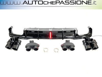 Estrattore diffusore posteriore per Audi A7 C8 S-line