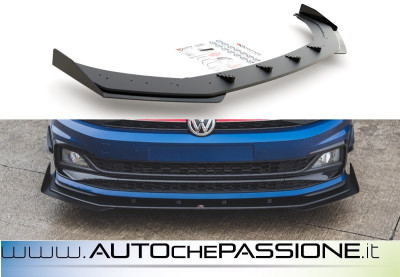 Splitter/Spoiler anteriore Racing per VW POLO MK6 GTI 2017- alette
