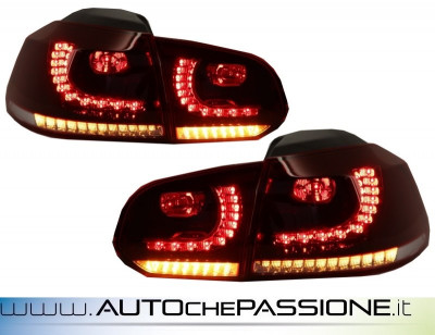 Fanali posteriore tipo R20 LED con freccia Dinamica VW Golf 6 08>2013