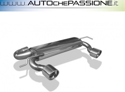 Scarico Sportivo doppio FOX in acciaio omologato per Audi TT 8N QUATTRO