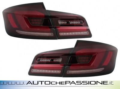 Fanali posteriori rosso/fumè a LED per BMW SERIE 5 F10 2010>2017