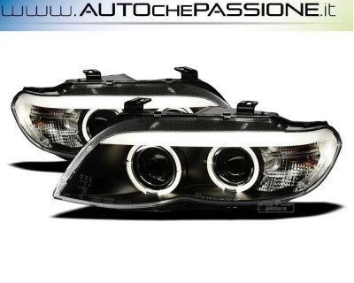 Set Di Fari Alogeni Per BMW X3 E83 Anno 01/04-08/06 H7/H7 Con Motore