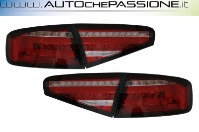 Coppia fanali posteriori crystal rossi per Audi A4 B8.5 2011>2015