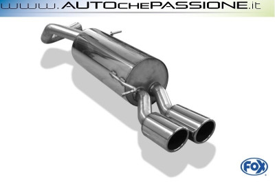 Scarico Sportivo FOX in acciaio omologato per VW Polo 6R GTI 2013>