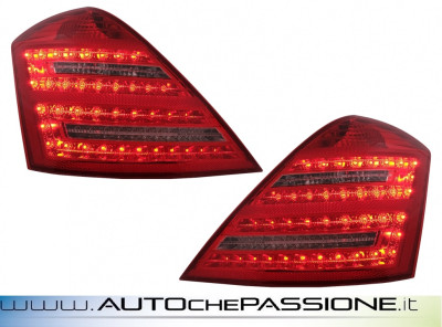 Fanali posteriori rossi/crystal a LED per MERCEDES CLASSE S W221