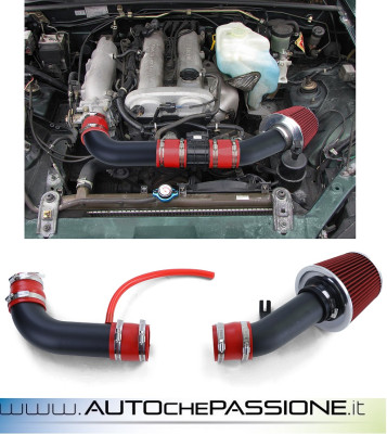 Kit aspirazione aria con filtro aria sportivo rosso per Mazda MX5 NB FL 98-05