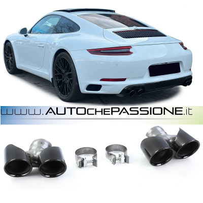 Terminali Di Scarico Sportivi Per Audi A4 A5 A6 A7 - Doppio Tubo, Acciaio Inox, Look Aggressivo