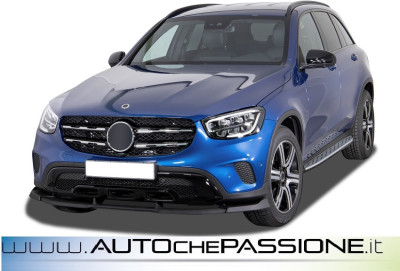 Protezione Per Paraurti Posteriore In Acciaio Per Mercedes Benz Glc X253 Suv 5 Porte 2015 2019 Croni Trapezi Argento Satinato